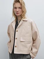 Water-repellent cape jacket