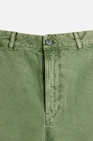 WASHED CANVAS SHORTS