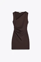 ROBE COURTE DRAPÉE
