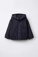 BLOUSON À CAPUCHE AVEC LOGO
