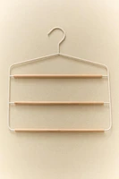 METAL AND WOOD PANTS HANGER