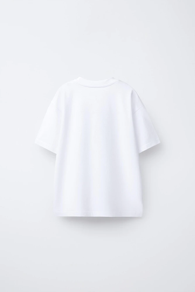 TEXT PRINT JOGGING T-SHIRT