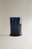 PORTE-BROSSES À DENTS BLEU VERRE RECYCLABLE