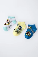 THREE-PACK OF MICKEY MOUSE © DISNEY LOW-CUT SOCKS