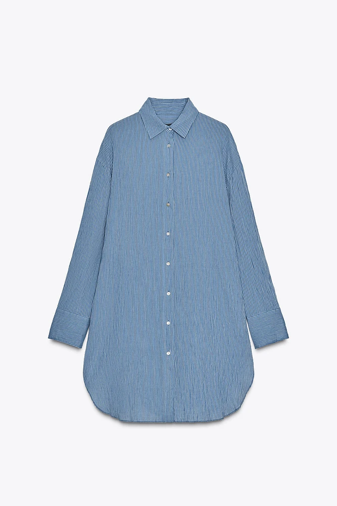 ZW COLLECTION LONG STRIPED SHIRT