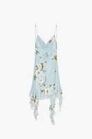 ROBE COURTE EN TULLE IMPRIMÉ FLEURS