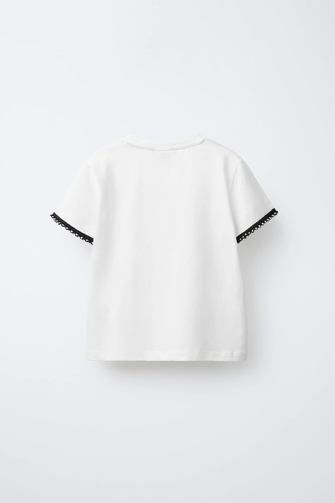 T-SHIRT WITH SMALL PEARLS