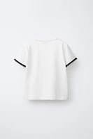 T-SHIRT WITH SMALL PEARLS