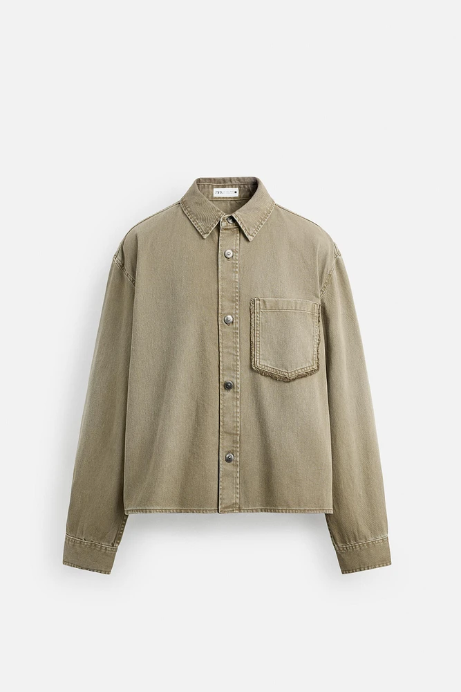 RELAXED FIT PATCH OVERSHIRT