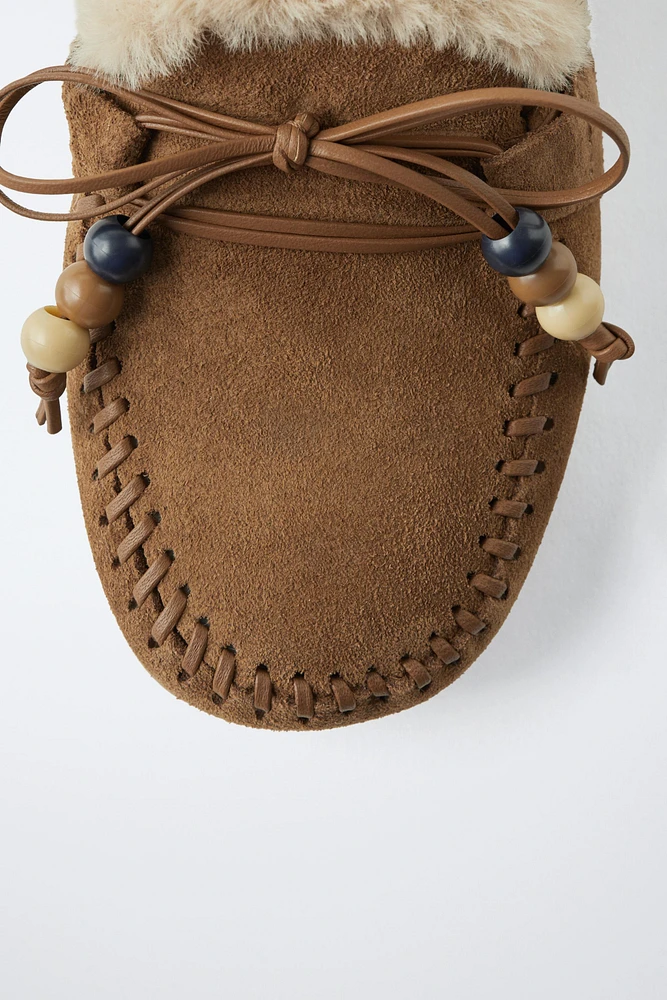 MOCASSINS EN CUIR VELOURS ÉDITION LIMITÉE