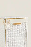 LAUNDRY BASKET WITH TWO COMPARTMENTS