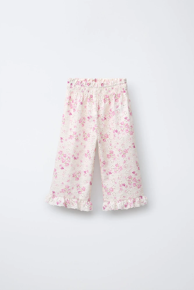 PANTALON SHIFFLY IMPRIMÉ FLEURS