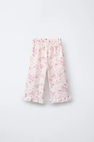 PANTALON SHIFFLY IMPRIMÉ FLEURS