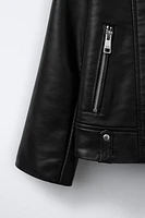 BLOUSON EN MATIÈRE SYNTHÉTIQUE
