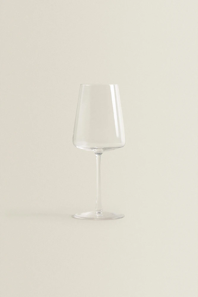 VERRE À VIN CRISTALLIN FORME CONIQUE