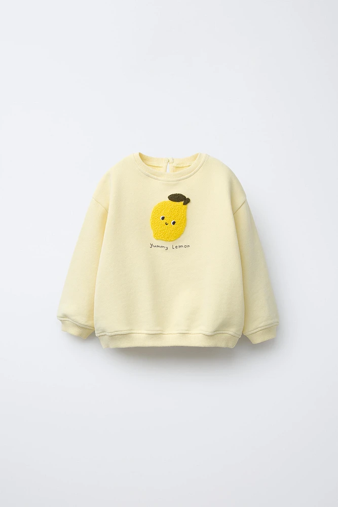 SWEAT PIÈCE CITRON