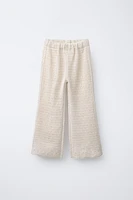 JUPE-CULOTTE À FLEURS MAILLE CROCHET