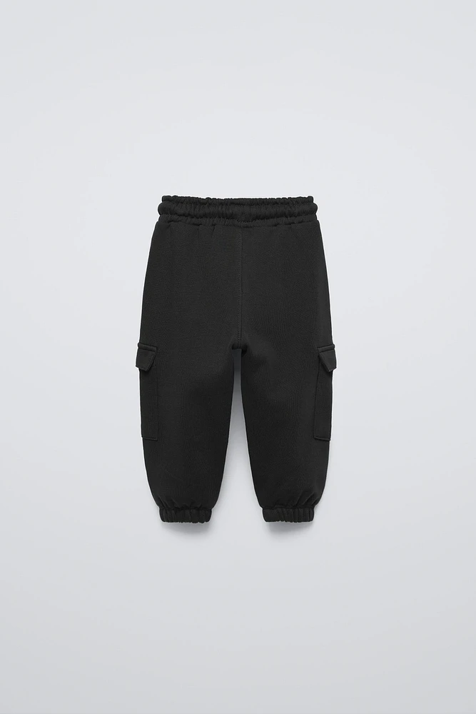 PANTALON EN MOLLETON STYLE JOGGING