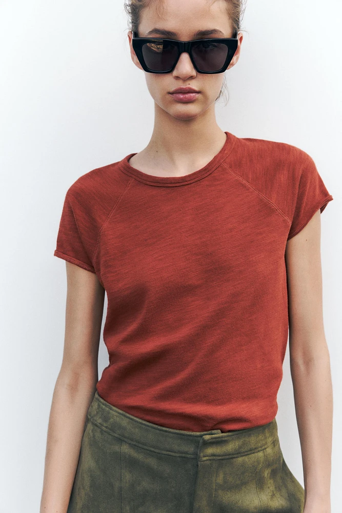 SLUB COTTON T-SHIRT