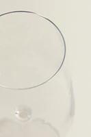 VERRE À VIN CRISTALLIN FORME CONIQUE