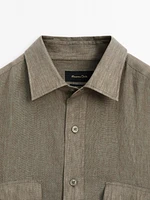 Chemise avec poches 100 % lin