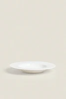 ASSIETTE CREUSE PORCELAINE BONE CHINA