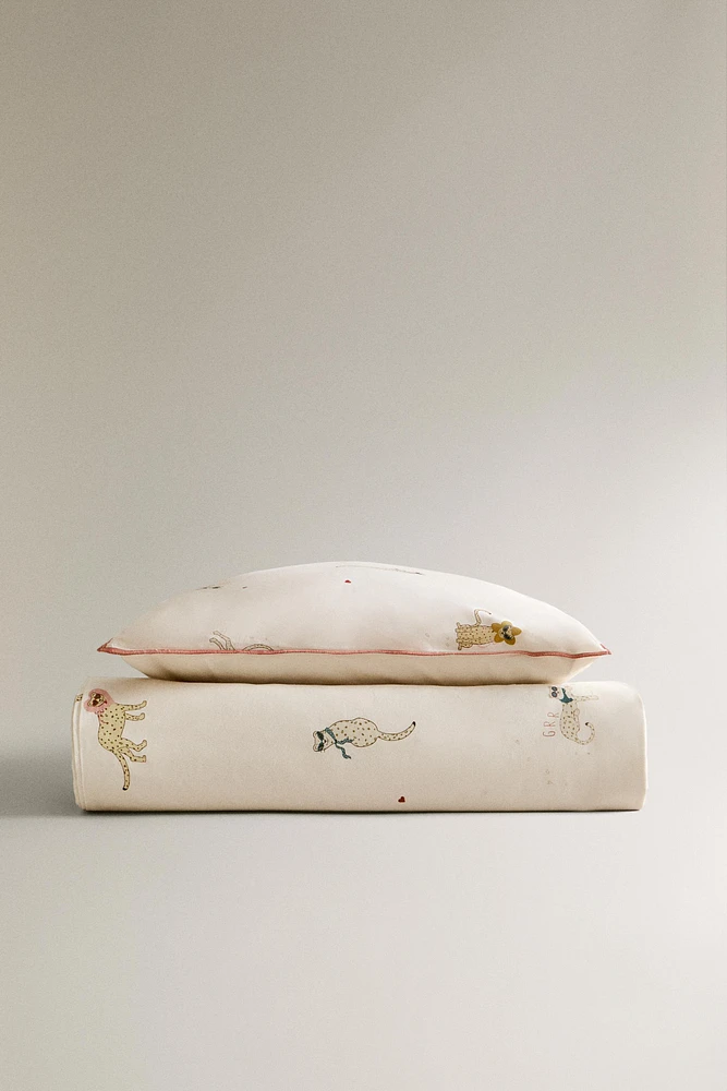 CHILDREN’S CHEETAH DUVET COVER