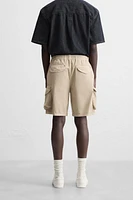 RELAXED FIT CARGO SHORTS