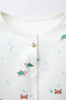 POINTELLE SEA BODYSUIT AND JACKET SET