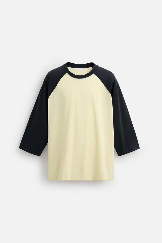 CONTRAST SLEEVE T-SHIRT