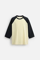 CONTRAST SLEEVE T-SHIRT