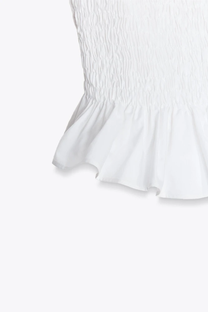 HAUT BUSTIER EN POPELINE