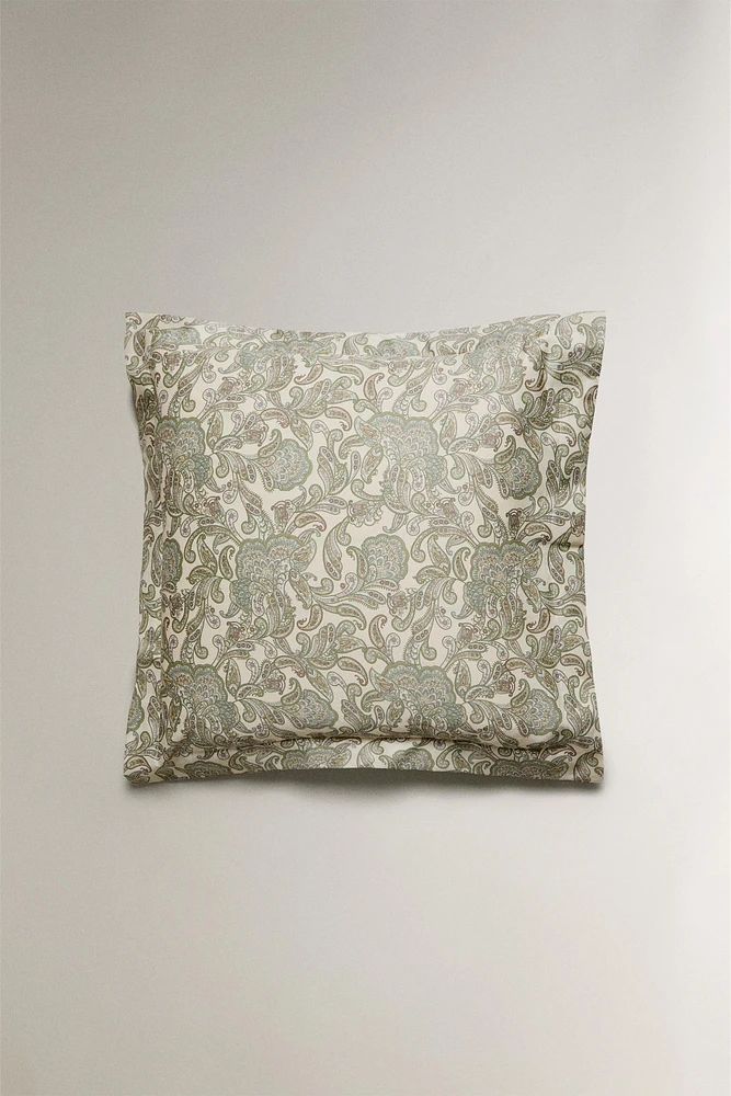 TAIE D’OREILLER SATIN PAISLEY