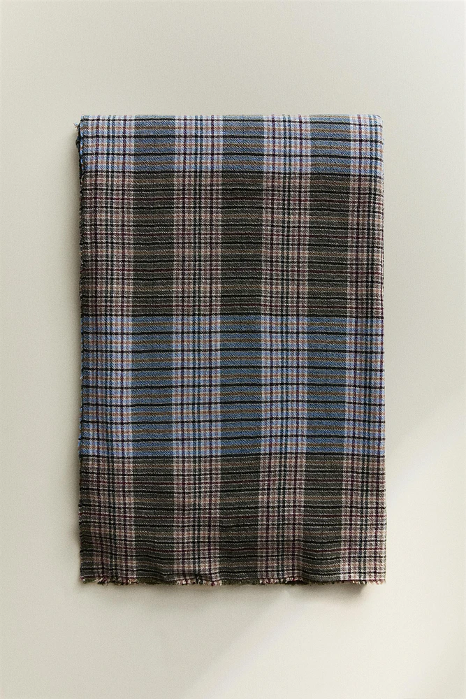 PLAID LAINE CARREAUX