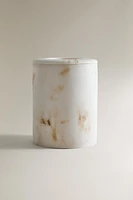POUBELLE SALLE DE BAIN EFFET MARBRE