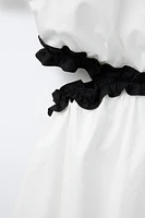 ROBE AJOURÉE À VOLANTS