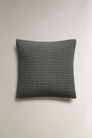 HOUSSE DE COUSSIN ÉDREDON COTON RELIEF