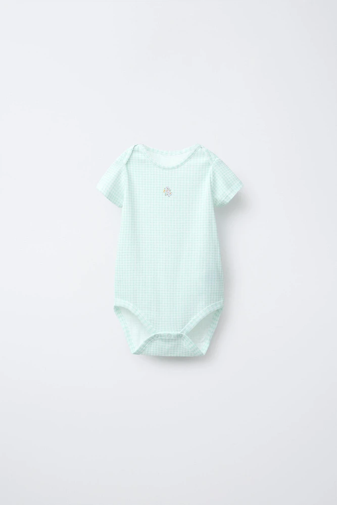LOT DE CINQ BODYS PATCHWORK
