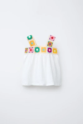T-SHIRT TEXTURÉ CROCHET