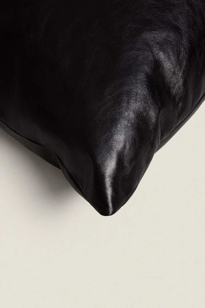 SEAMED LEATHER BEAN BAG CHAIR