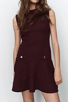 ROBE COURTE TEXTURÉE