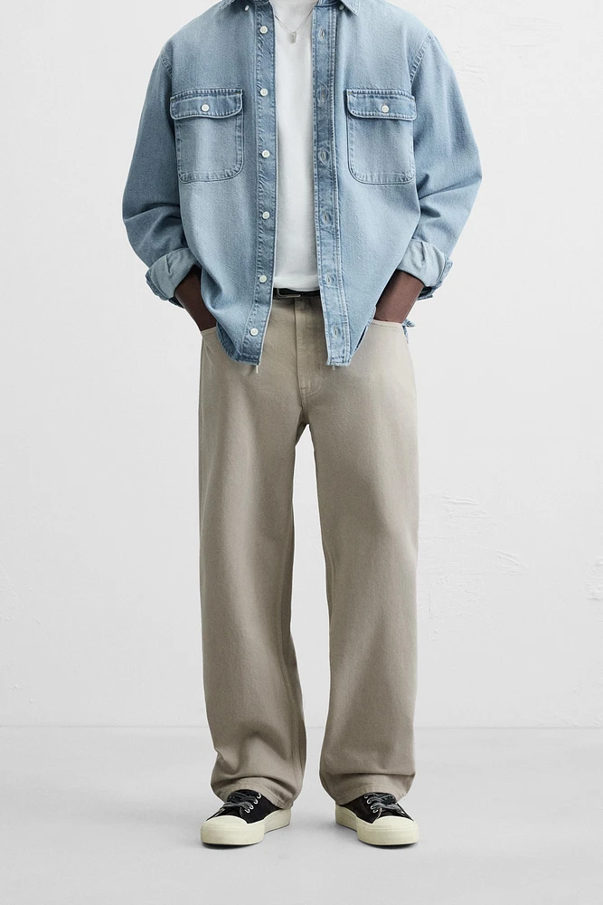 RELAXED FIT DRAWSTRING JEANS