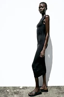 METALLIC APPLIQUÉ DRESS