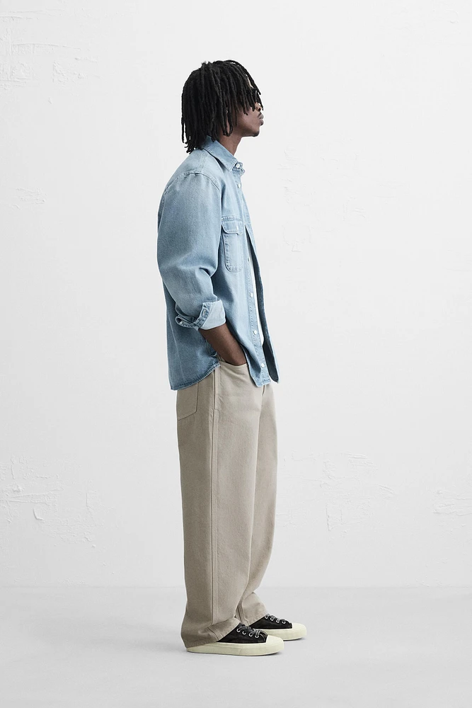 RELAXED FIT DRAWSTRING JEANS