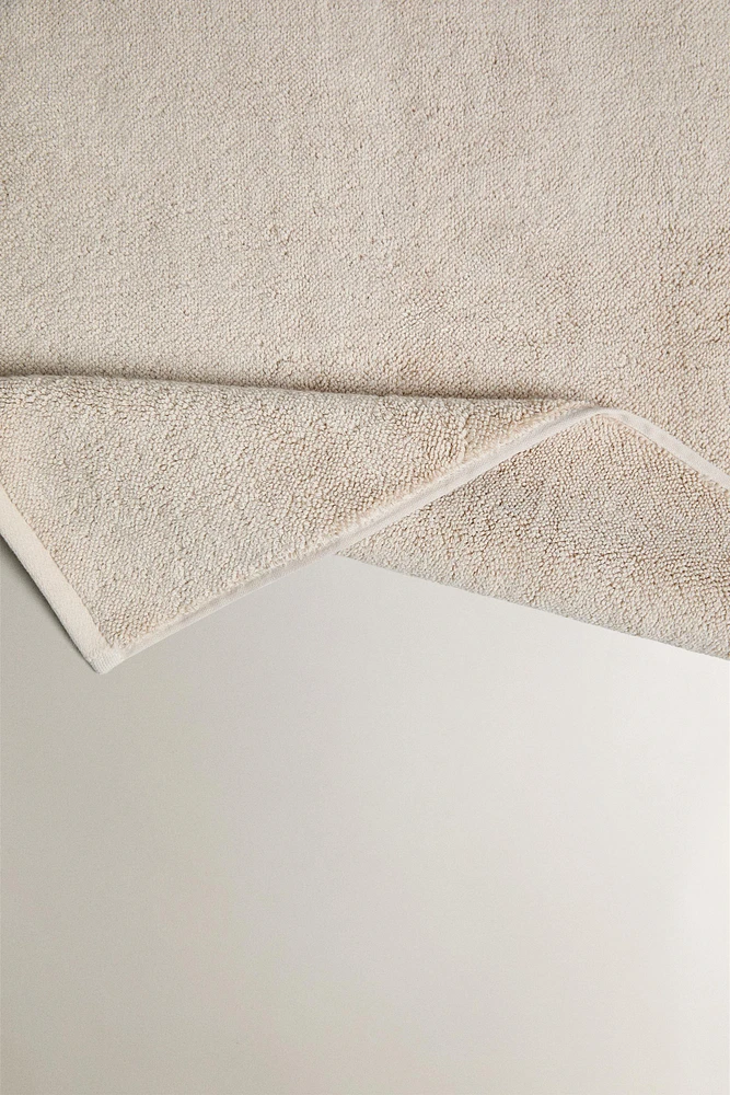 TAPIS DE BAIN COTON POINT RIZ