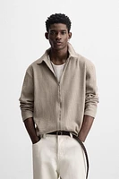 TEXTURED GRID JACKET