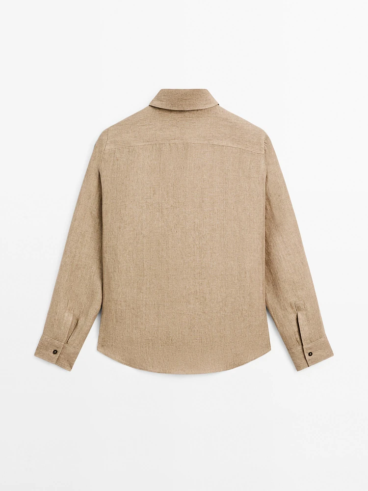 Chemisier chambray 100 % lin
