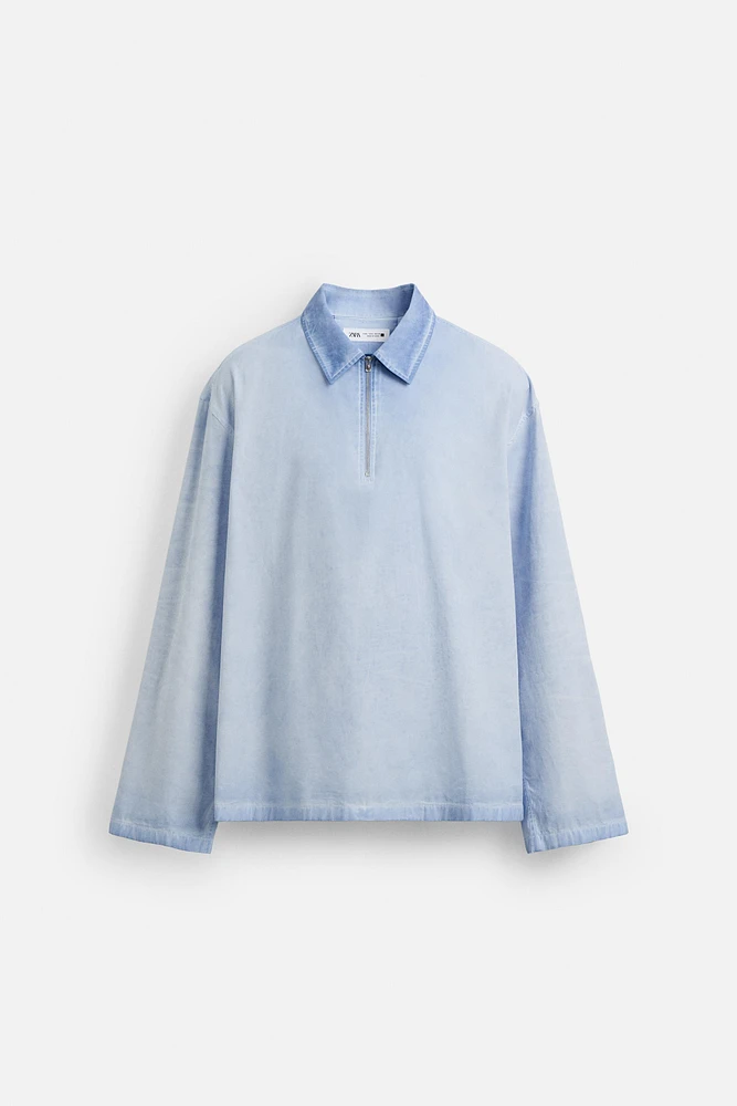 RELAXED FIT WASHED POLO SHIRT