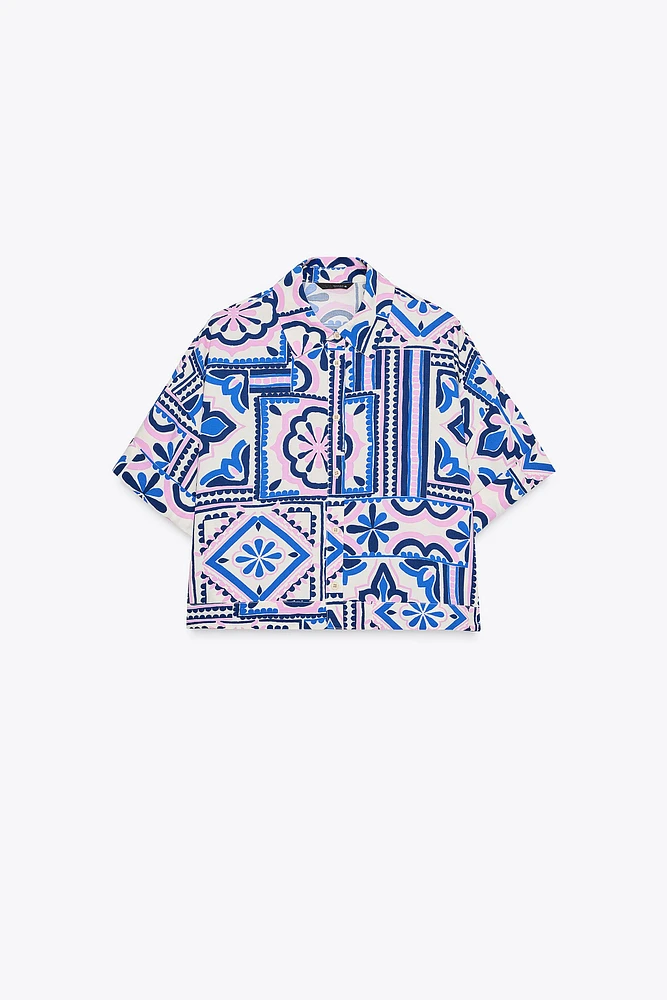 PRINTED SHORT SHIRT