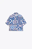 PRINTED SHORT SHIRT